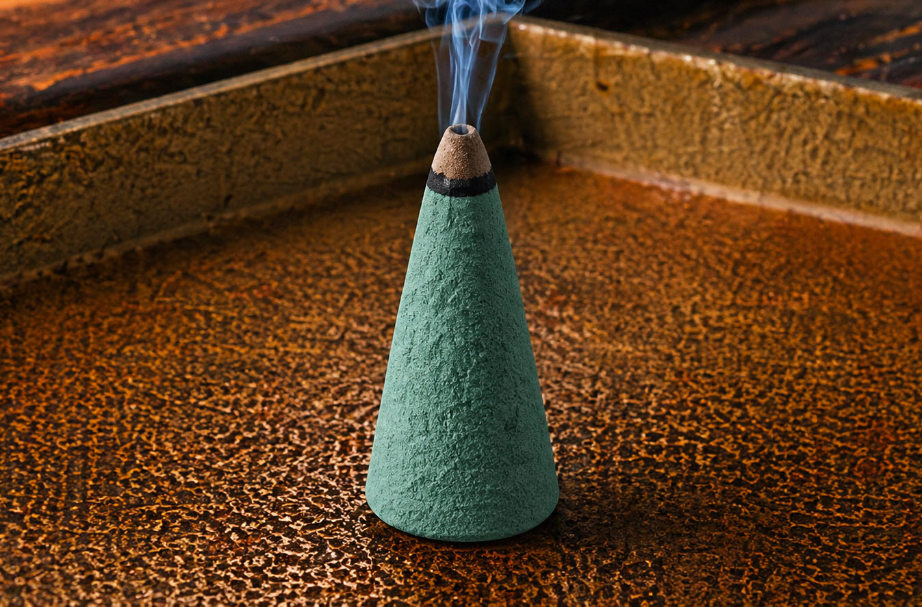 Green Dhoop Cone